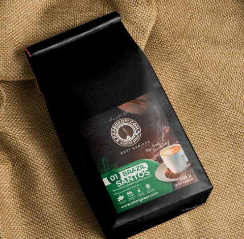 Kilang Kopi Barista - Brazil Santos Medium Roast - 1kg